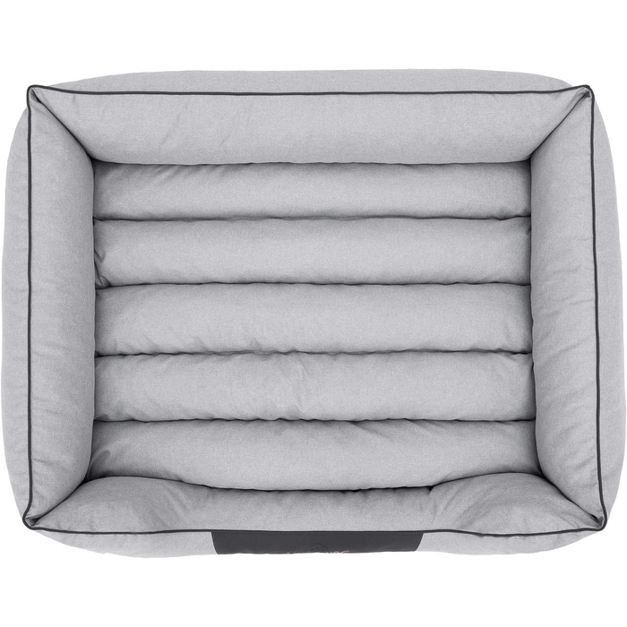 Крісло-ліжко для собак XL 85x65 см, м'яке, сіре (також розміри XXL 110x90 см)