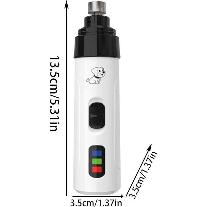 Електричний триммер для собак, пилка для нігтів, шліфувальник кігтів, USB зарядка, інструмент для грумінгу, тихий триммер для собак