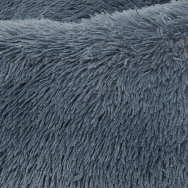 Кругле ліжко для собак Ceddie - м'яке, зручне, темно-сіре, діаметр 100 см