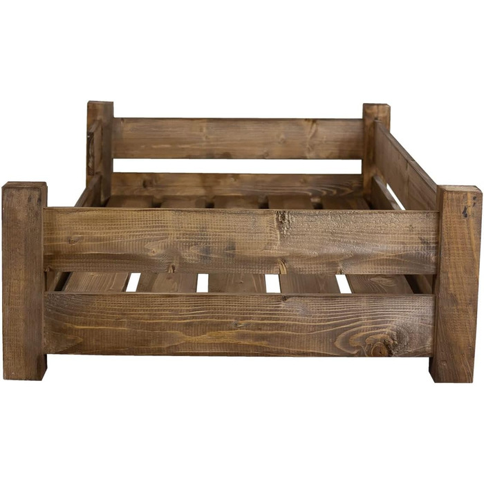 Собачий лежак Kistenkolli Winston XL з дерева (палісандр) з подушкою, 100x60x25 см