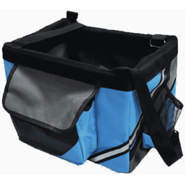 Фahrrad-Hundetasche DONGXIAO: Сумка-переноска для собак на велосипед, Oxford-Gewebe, 6 кг, чорна/синя