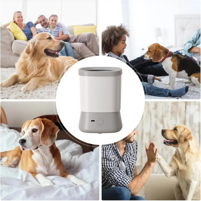 Очисник лап для собак Yulokdwi | Портативний очищувач лап | Аксесуар для догляду за лапами для дому, подорожей, кемпінгу, походів (Сірий)