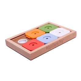 Інтерактивна дерев'яна іграшка-головоломка для собак My Intelligent Dogs Sudoku Medium Advanced Color