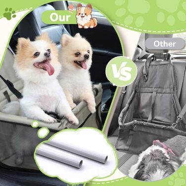 Автомобільний лежак для собак, міцний, з оксфордської тканини, дихаючий, з можливістю прання, складаний, сірий, 40x32x24 см