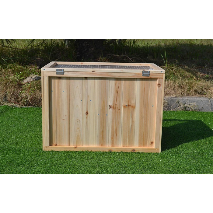 Клітка для дрібних тварин Mucola 60x35x42 см, 5-ярусна, дерев'яна, з відкидним верхом, для хом'яків, мишей