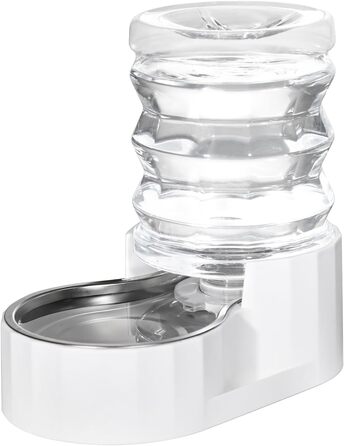 Автоматична поїлка для домашніх тварин з нержавіючої сталі, 4,6 л, BPA-free, велика ємність, для котів і собак середніх і малих порід