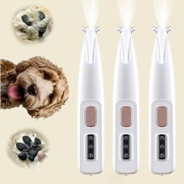 Триммер для догляду за лапами собак, електричний. Безшумна машинка для стрижки шерсті собак (3 шт.)