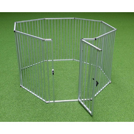 Callieway® Розкладний загін для цуценят ALUZAUN Safety Pro' 8-секційний (100x65 см) для вирощування, заходів та кемпінгу