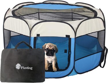 Кішка-бігове колесо Floving для домашніх тварин, складане, для використання в приміщенні та на вулиці, 8 прикрас, водонепроникне (M)