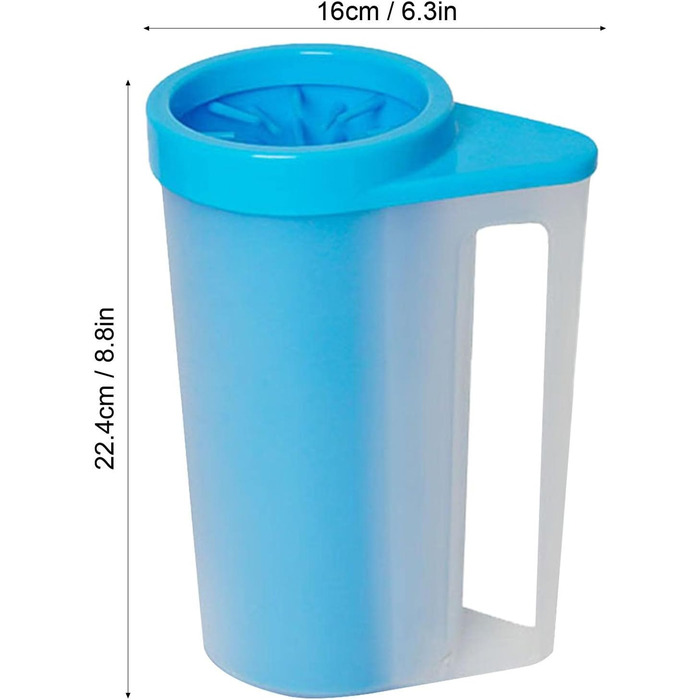 Підкладка для лап собак | Підкладка для лап тварин з силіконовою щіткою | Змінний очищувач для лап собак та котів, щітка для чищення лап тварин - середній (Fuß Cup - великий)