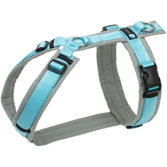 Anny-X нагрудник для собак, сірий та айс-блакитний, розмір S