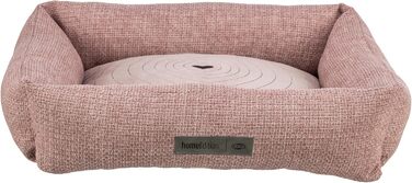 ТRIXIE Viviana – лежанка для собак, 60x50 см, рожева, з м'яким велюровим покриттям, кошик для собак, інтегрована подушка, антиковзаюче дно, м'яка та миється. 37543 L 60 x 50 x 16 см