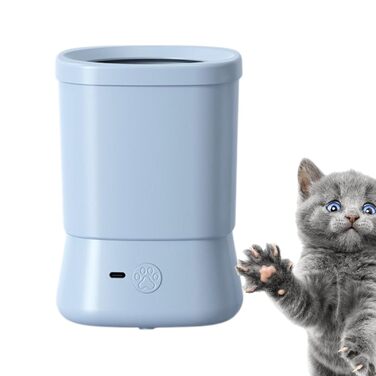 Очисник лап для собак, портативна щітка | 2 швидкості, проти бризок, для дому, подорожей, кемпінгу, щоденних прогулянок, блакитний