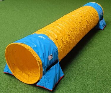 Тренажер для аджиліті Calliway® для собак, тунель, діаметр 60 см, 360°, повне зчеплення, жовтий, 3 м