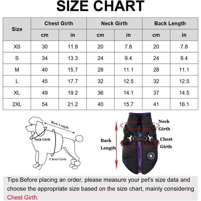 Зимові куртки, жилети та шлейки для собак, чорний колір (M). Куртки 2-в-1, без тягнучки, підходять для цуценят, собак маленьких та середніх порід.