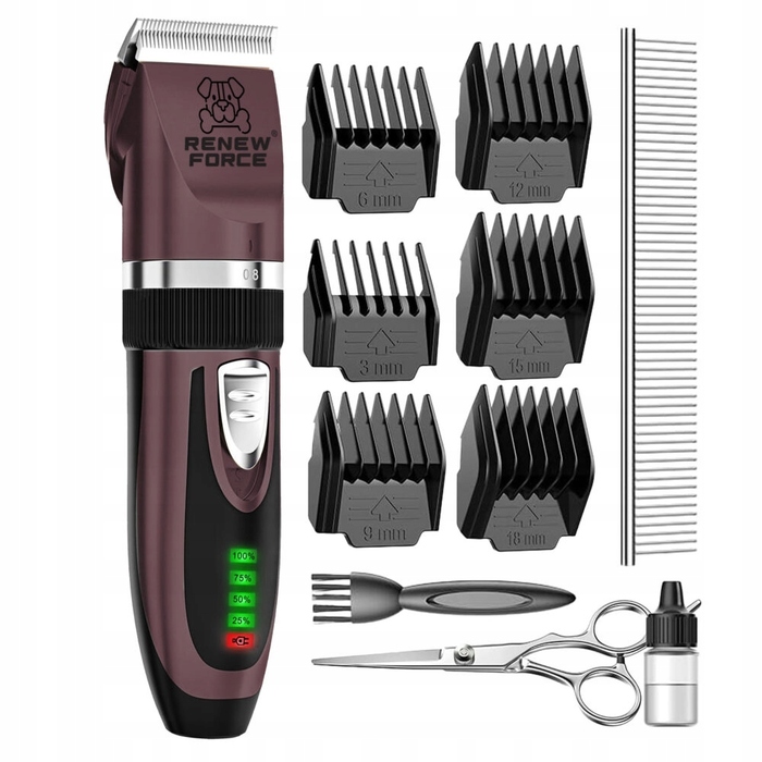 Професійна потужна та тиха машинка для стрижки собак, котів та інших домашніх тварин