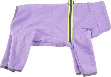 Теплий зимовий одяг для собак BT Bear: м'який флісовий костюм-піжама з відбивачем (фіолетовий, XS)