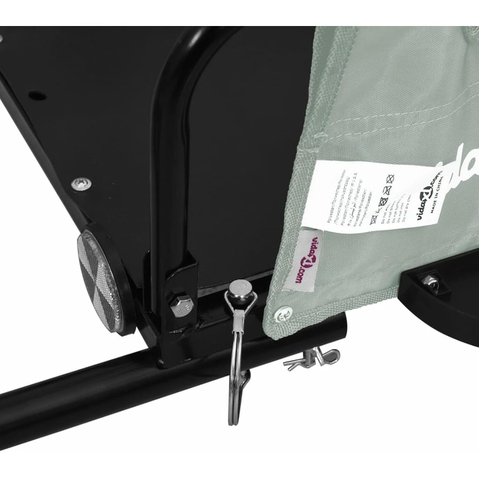 Фархангер ARKEM для велосипеда: сірий, з оксфордської тканини та металу, кошик для собак