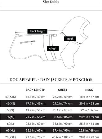 Водонепроникна куртка для собак Baja Coastline з капюшоном, легка та регульована, великі породи, розмір 65 (XL)