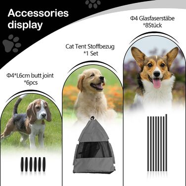 Зручне ліжко-будиночок для собак та котів Babyezz, сіре, L