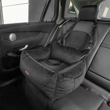 Автомобільний автокрісло-переноска для собак Huggy Doggy L (для бульдогів, такс та середніх порід)