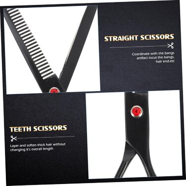 Ножиці для стрижки волосся PACKOVE: професійні ножиці для перукарів, ножиці для витончення та стрижки бороди, для дому та салону