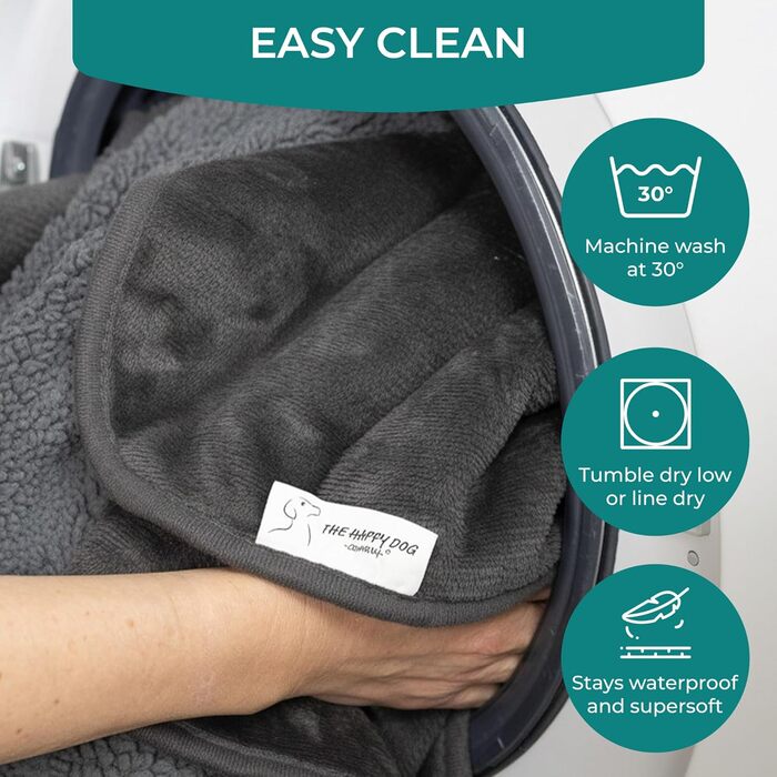 Водонепроникний плед для собак великих порід - м'який фліс, миючий накид для тварин на диван, авто, ліжко та захист меблів, двосторонній плед, 100 x 120 см, Сірий/Сірий (XX-Large (152 x 200 см), Сірий Sherpa/Сірий фланель)