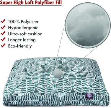 Ліжко для собак Majestic Pet Charlie Salmon, велике, прямокутне