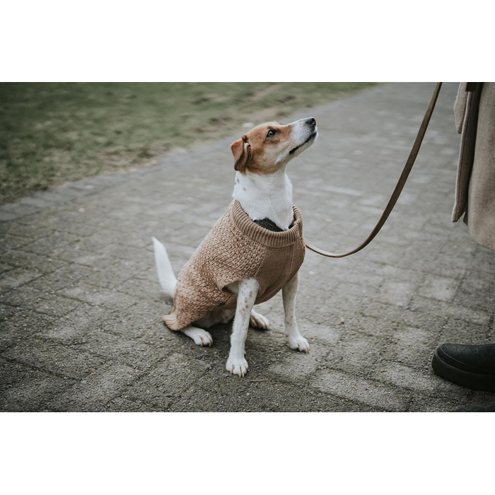 Теплий пуловер для собак HUNTER Malmö, бежевий, в'язаний, розмір 35
