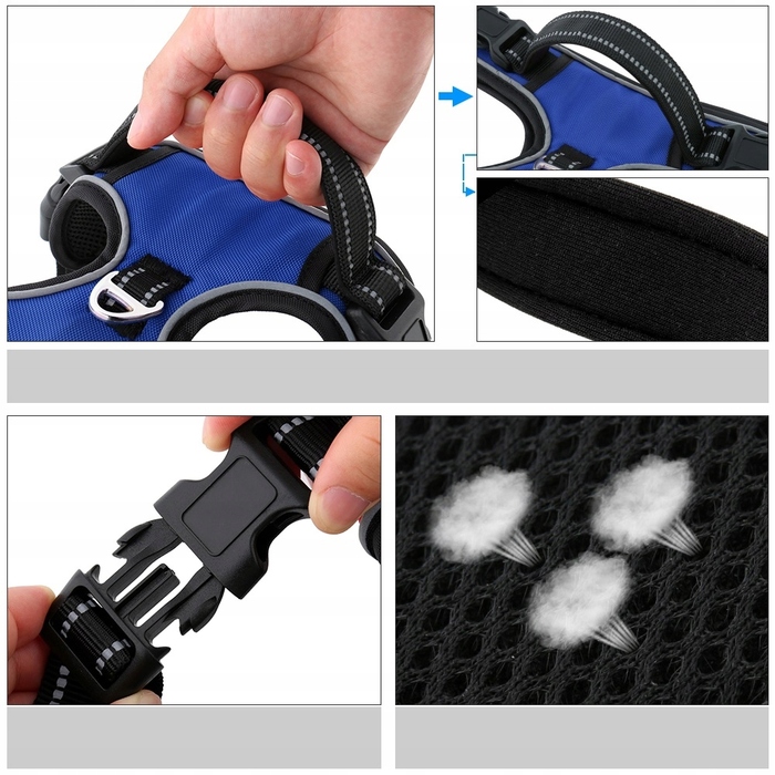 Шлейка для собак Huggy Doggy Easy Walk, безтискна, розмір M