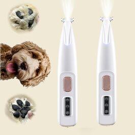 Триммер для догляду за подушечками лап собак, електричний, тихий (2 шт.)