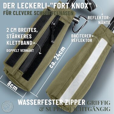 GIZZY® Оригінальний Futterdummy для собак: міцний мішечок для корму для всіх порід | Тренування собак з ласощами | Аксесуари для собак (Зелений)