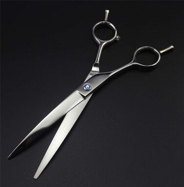 Набір професійних ножиць для грумінгу домашніх тварин, 7.0, 6 шт., прямі, тонкі та вигнуті ножиці, довговічний 9CR нержавіючий сталь для догляду за собаками