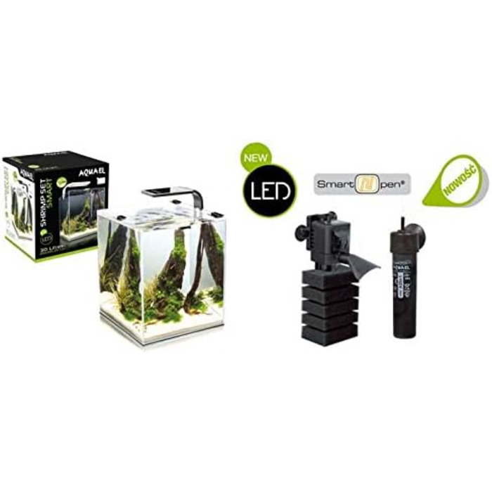 Набір для акваріумних креветок AQUAEL Shrimp Set SMART 2 20 чорний, 20 л, 4630 г