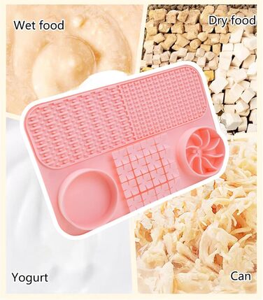 Повільний годівник для собак - килимок-головоломка, килимок для іграшок, рожевий, L