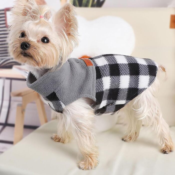 Світшот для собак маленьких порід, чорно-білий, розмір M, для дівчаток та хлопчиків, підходить для Чихуахуа, Йоркширського тер'єра та інших