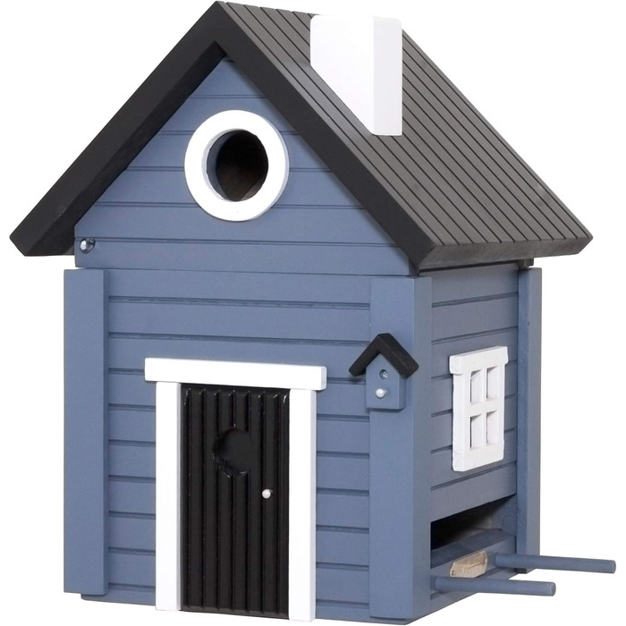 Будиночок для птахів Wildlife Garden WG118 Multiholk Blaues Haus – дерев'яна комбінована годівниця та гніздівля