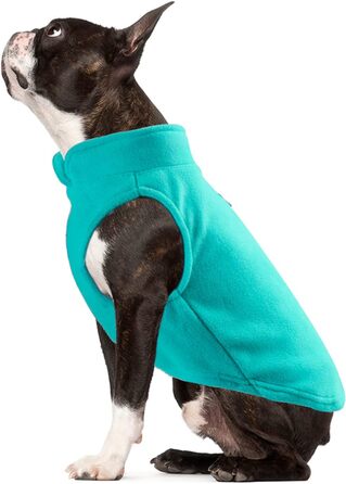 PETCUTE Зимний теплий жилет для собак, флісова куртка для маленьких, середніх та великих собак, жилет для тварин з отвором для повідка, ідеальний для зими, зелений, розмір M