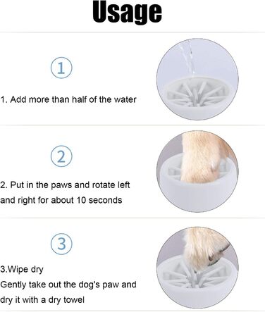 Автоматичний очищувач лап для собак та котів Qcwwy, рожевий