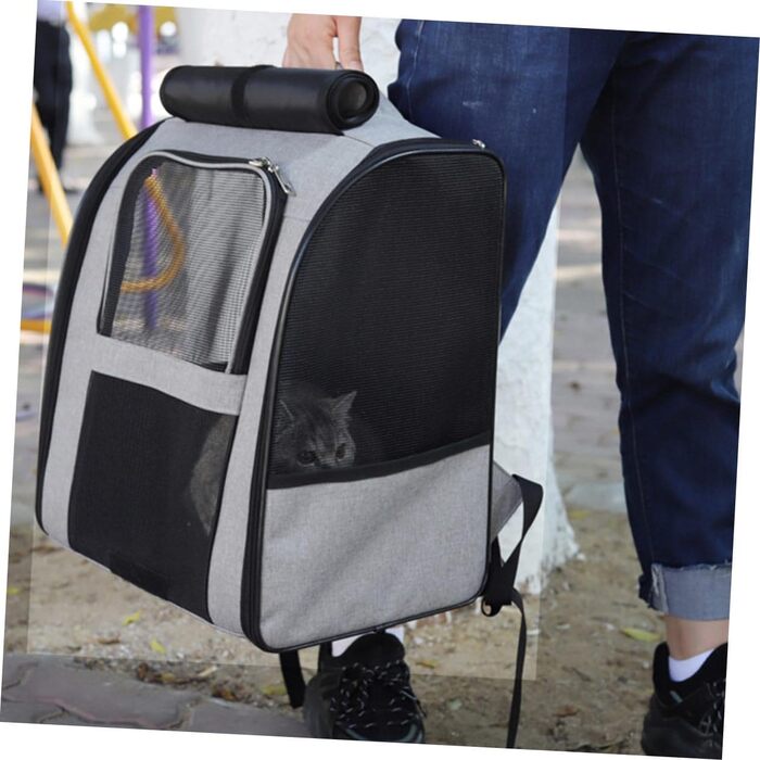 Транспортна сумка для котів та маленьких собак Angoily, велика місткість, дихаюча, з міцного матеріалу