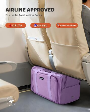 Транспортувальна сумка для котів та маленьких собак MIDOG, м'яка, TSA-сертифікована, для подорожей літаком, під сидіння, з розширеним простором та надійними застібками, оливковий/листяний колір