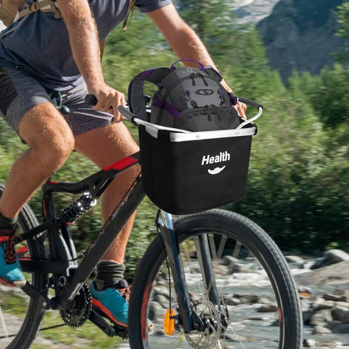 Кошик для велосипеда Faltbar Klickfix: знімний, передній, чорний, для собак, алюмінієвий, з адаптером для керма