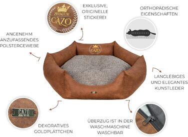 CAZO Преміум лежанка для собак та котів, діаметр 70 см, розмір M, LPMG0204/A