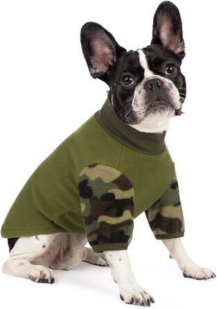 Теплий зимовий халат-піжама для собак, камуфляжний костюм, тепла куртка для собак, одяг для собак (зелений, 2XL, обхват грудей до 59.9 см)