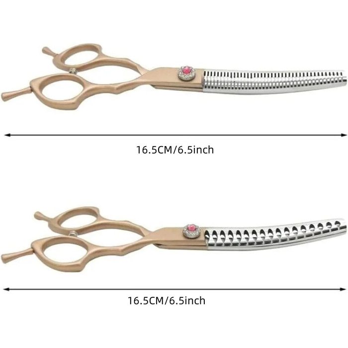 Ножиці для грумінгу собак і котів Floraslee - професійні ножиці для стрижки шерсті з регулюванням (тонкість 40-50%)