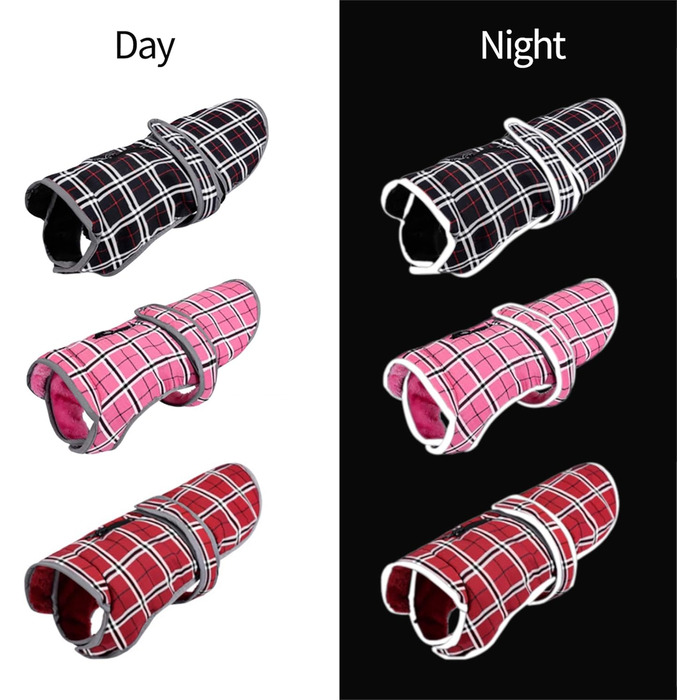 Зимовий теплий теплий жилет для собак Eastlion в клітинку, одяг для собак, жилет з отвором для шлейки, чорний, XS, M, L, XL