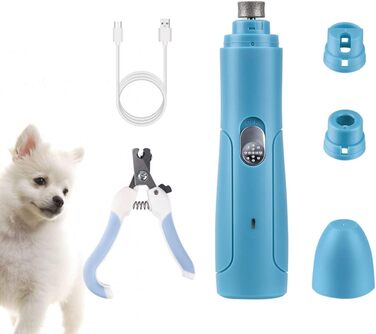 Триммер для когтів Supvox Krallenschneider – безпечний догляд за когтями собак та котів. ABS-матеріал, білий (блакитний)