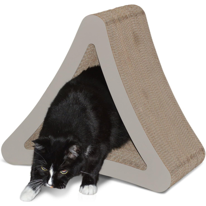 Когтеточка PetFusion тристороння вертикальна 46x27x41 см – багатофункціональна поверхня для котів