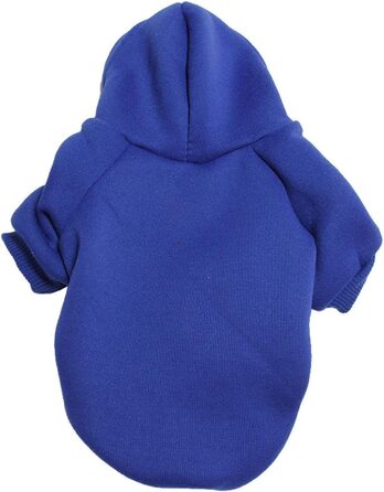 Теплий спортивний капюшон для собак: світшот, кофта, теплий верхній одяг для маленьких, середніх та великих собак та котів (Blue, L)