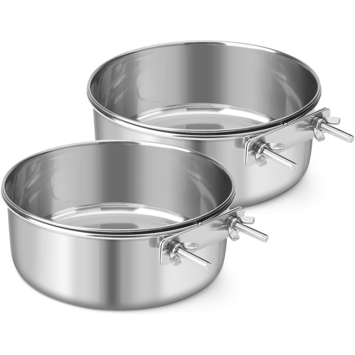 Миски для собак Reshiho з нержавіючої сталі (2 шт.) - великий та маленький розмір